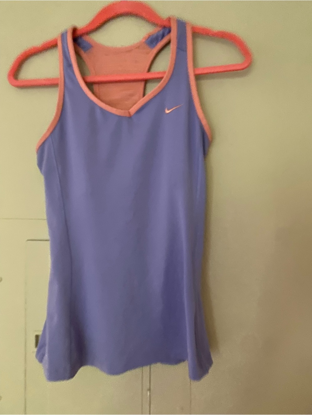 Nike Women's Purple Tank Top with Pink Trim